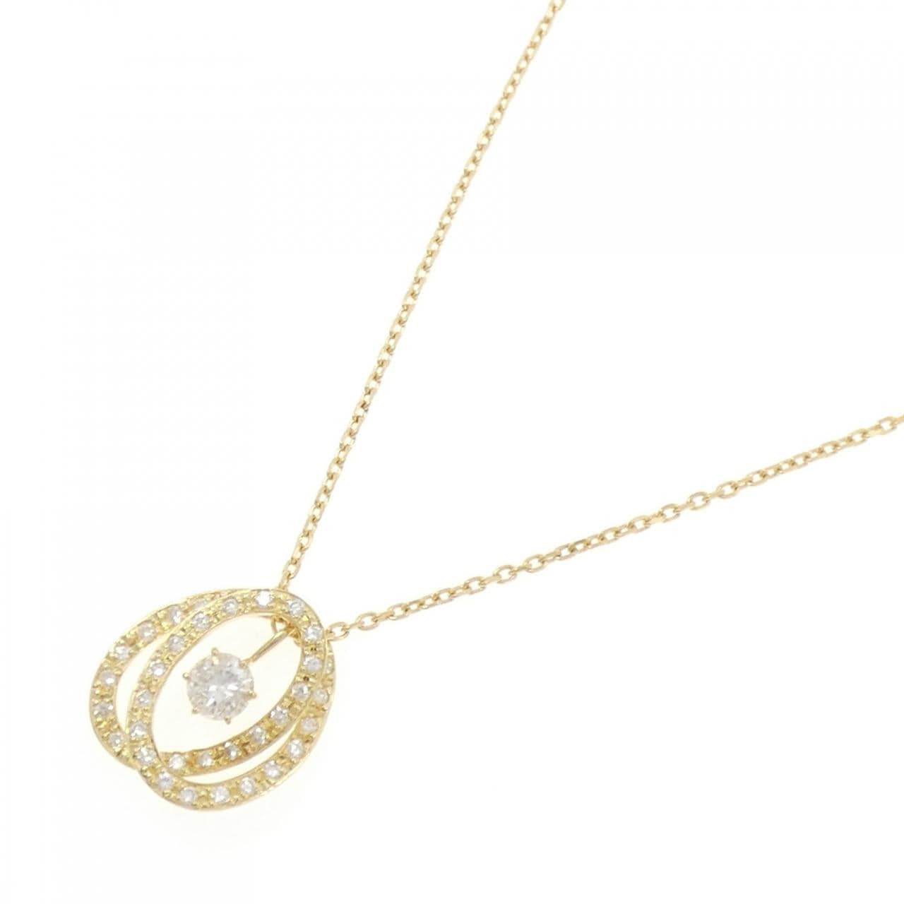 K18YG 2WAY ダイヤモンド ネックレス 0.56CT