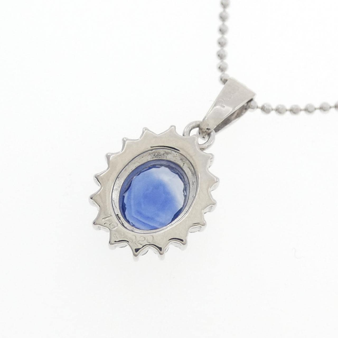 PT900/K18WG サファイヤ ネックレス 1.02CT