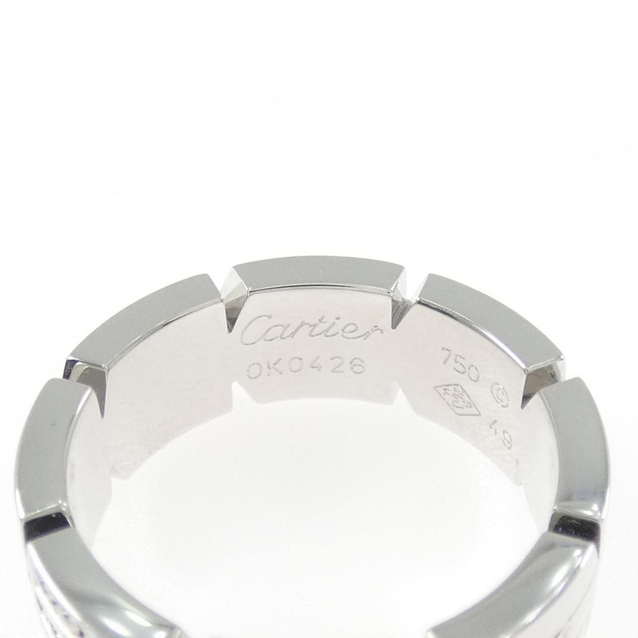 カルティエ タンクフランセーズ ハーフダイヤ リング