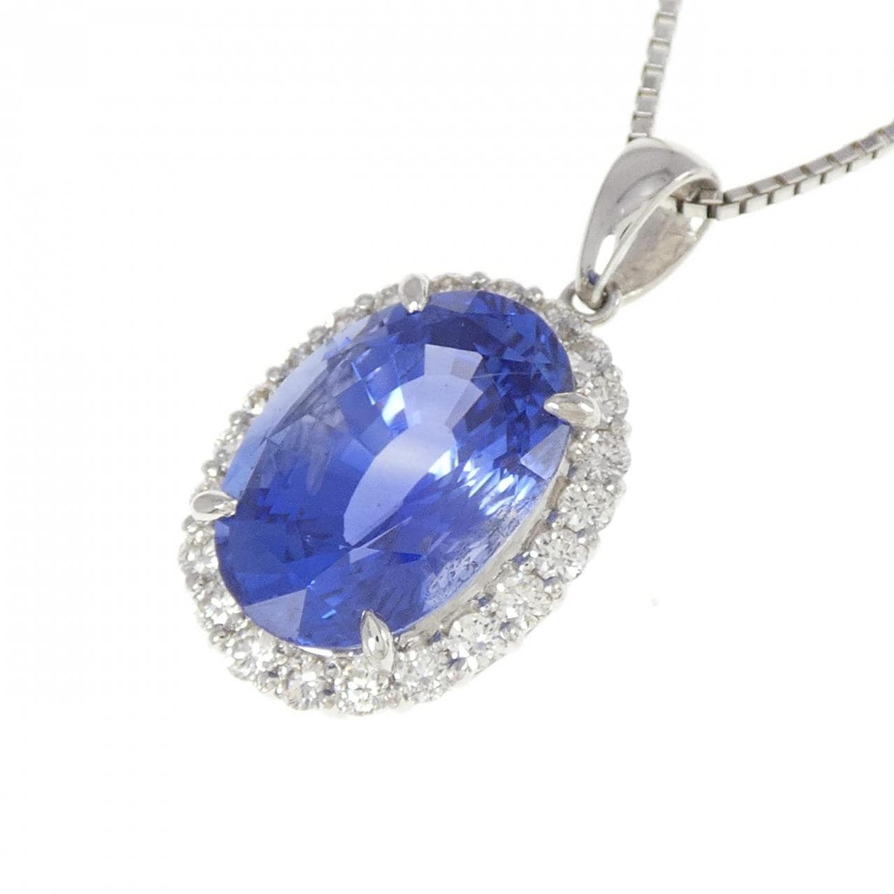 [Remake] PT Unheated Sapphire Necklace 8.58CT from Sri Lanka