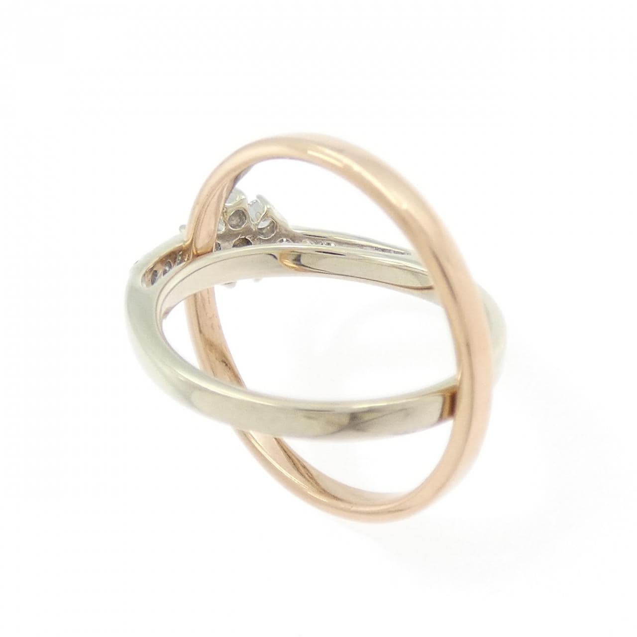 750WG/750PG フラワー ダイヤモンド リング