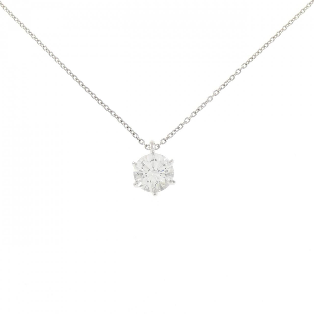 【リメイク】PT900/PT850 ダイヤモンド ネックレス 1.035CT E SI1 VG