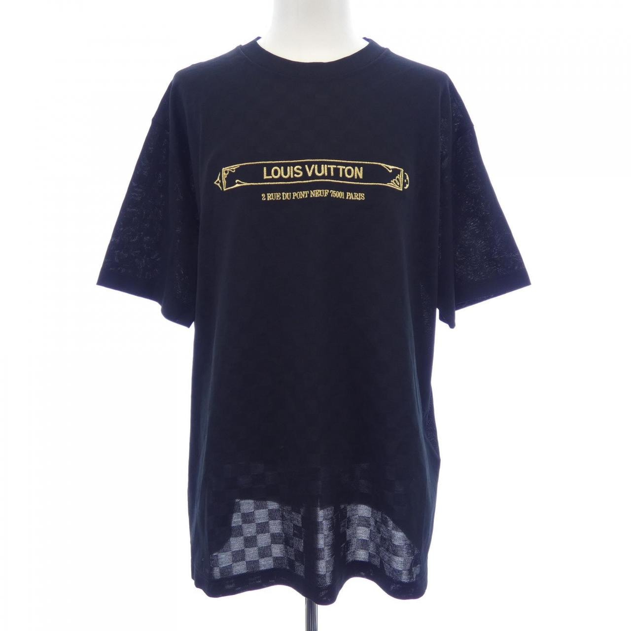ルイヴィトン LOUIS VUITTON エンベリッシュドダミエピケTシャツ HTY10WJUV Tシャツ