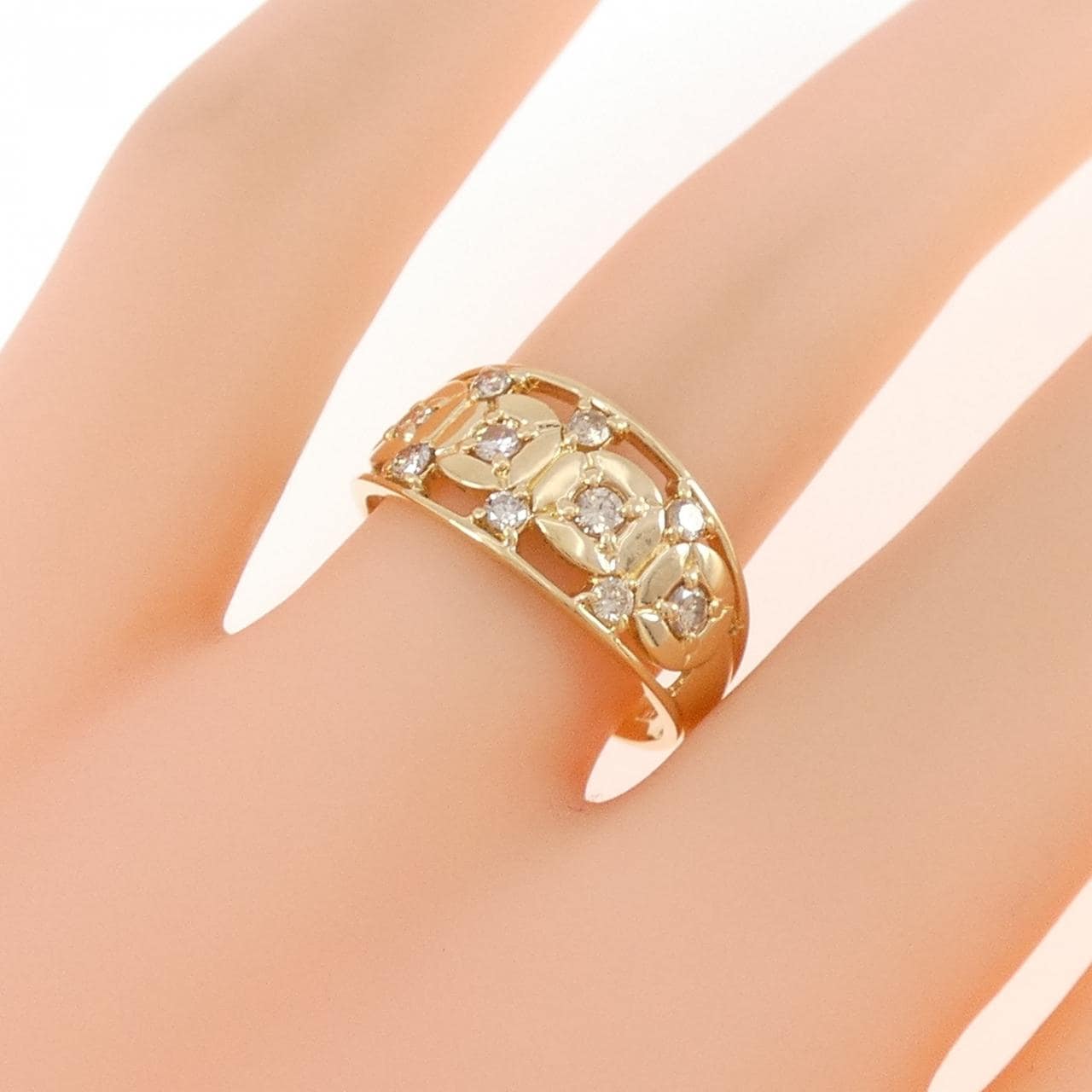 K18YG ダイヤモンド リング 0.30CT