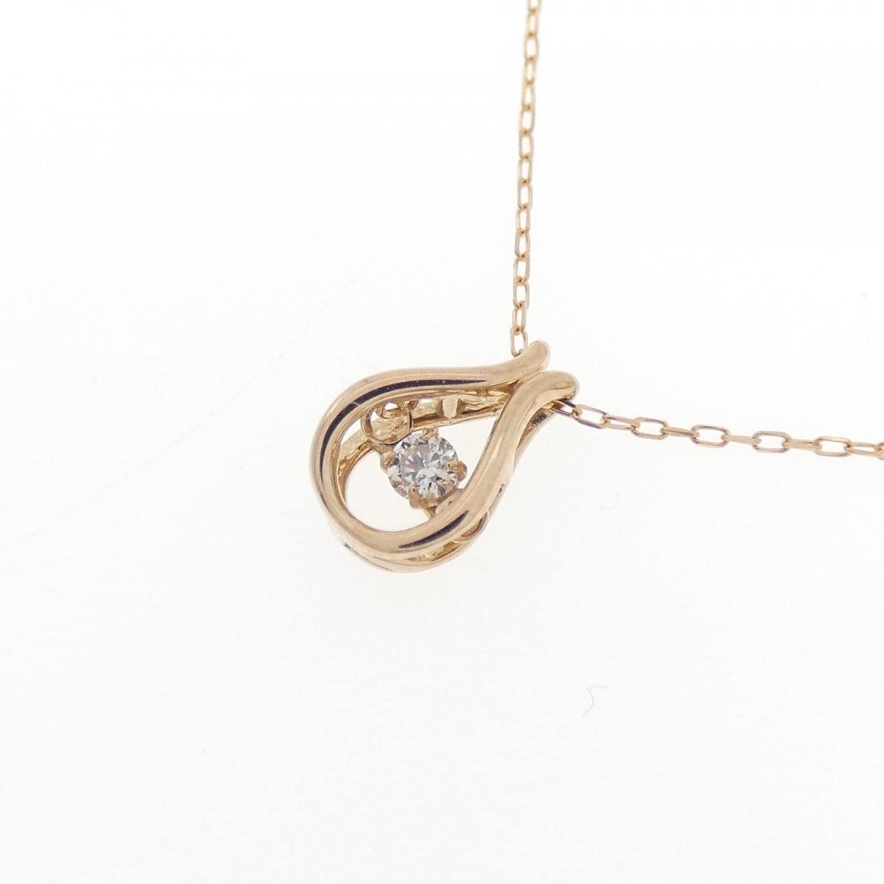 K18PG ダイヤモンド ネックレス 0.02CT