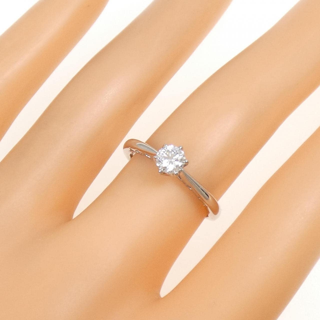 PT950 ダイヤモンド リング 0.359CT G VS1 EXT H&C