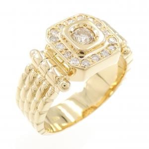 K18YG ダイヤモンド リング 0.35CT