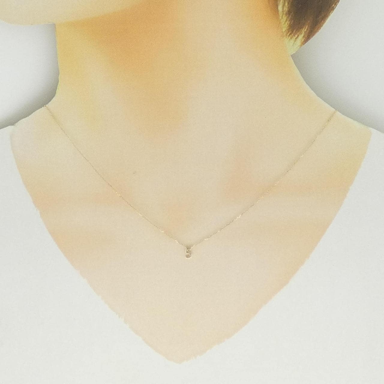 K10YG ナンバー5 ネックレス