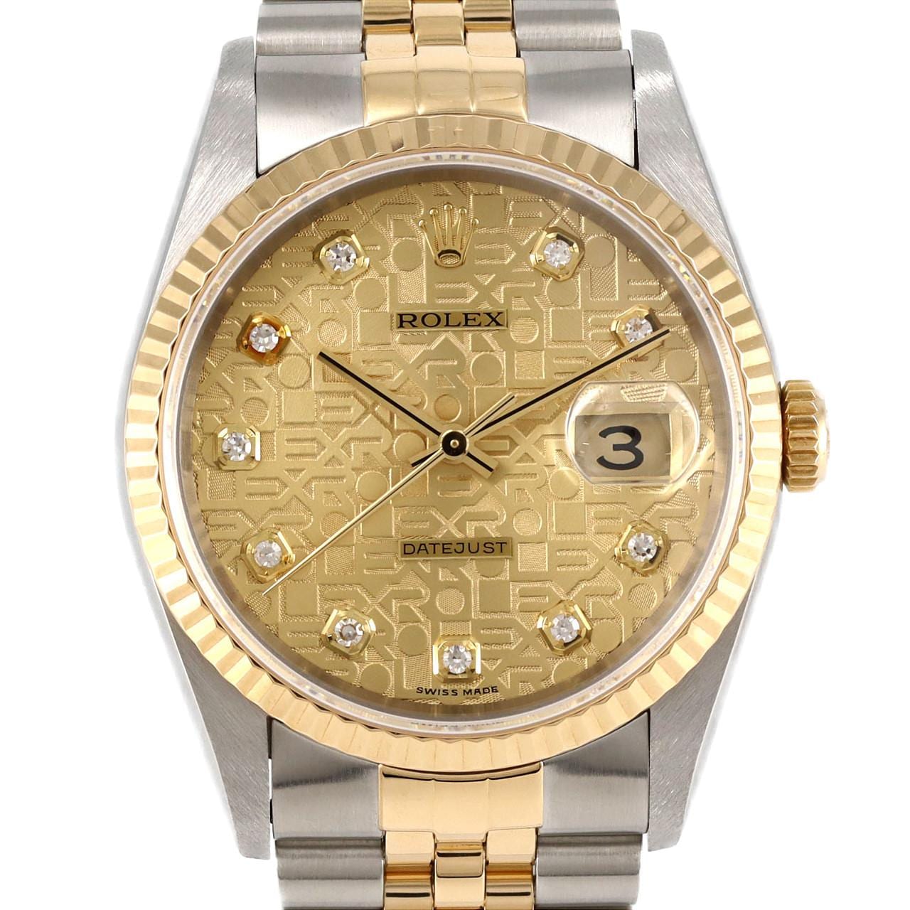 ROLEX Datejust 16233G SSxYG自动上弦T 编号