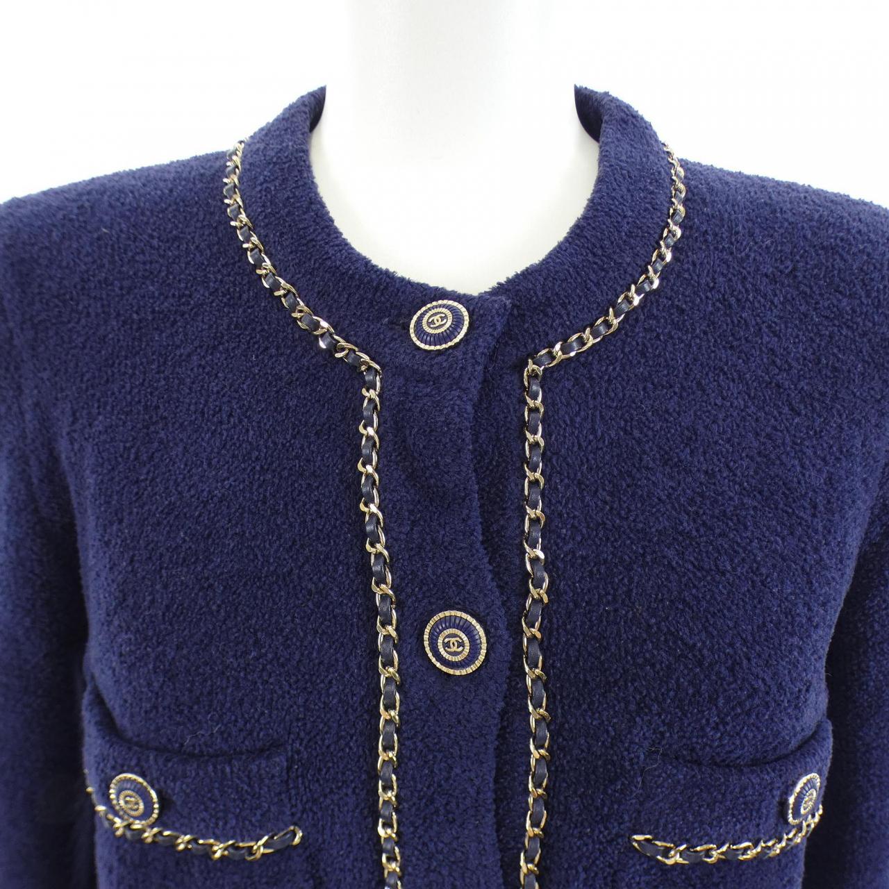 シャネル CHANEL P62893K48463 20C ノーカラージャケット