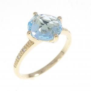 K10YG ブルートパーズ リング