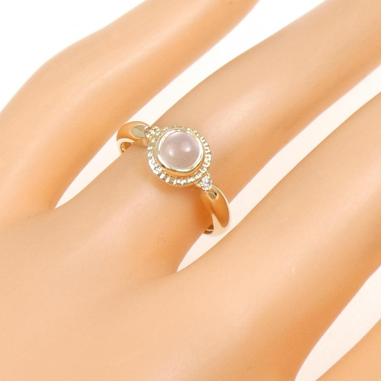 K18YG ムーンストーン リング