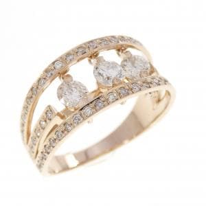 K18PG ダイヤモンド リング 0.80CT