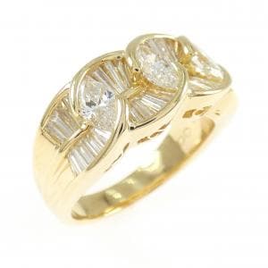 K18YG ダイヤモンド リング 0.88CT