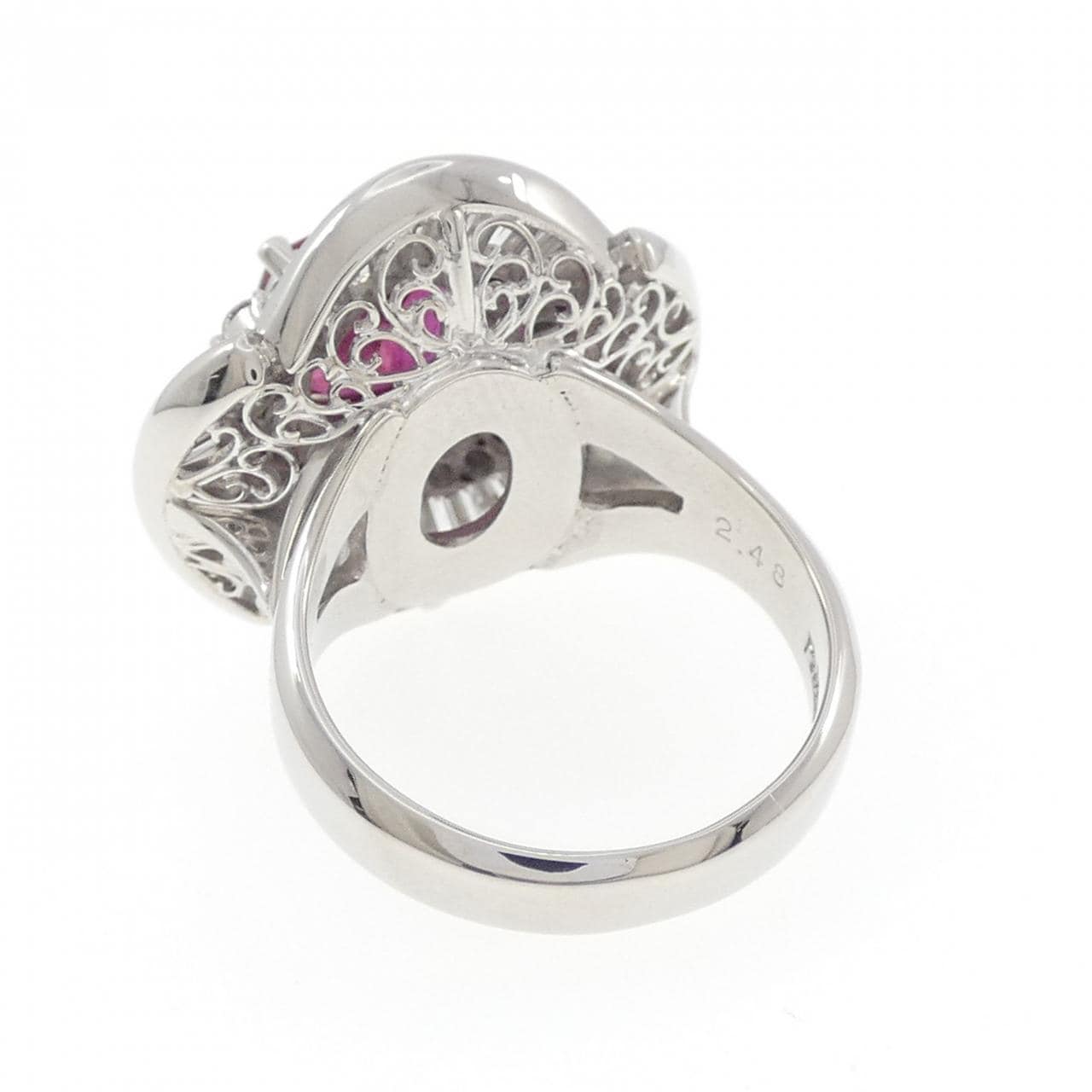 PT900 ルビー リング 2.48CT