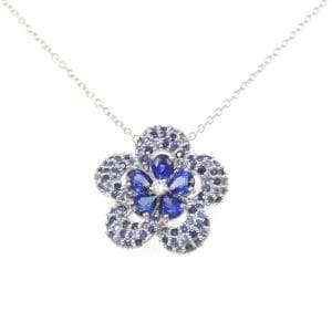 ポンテヴェキオ フラワー サファイヤ ネックレス 1.71CT