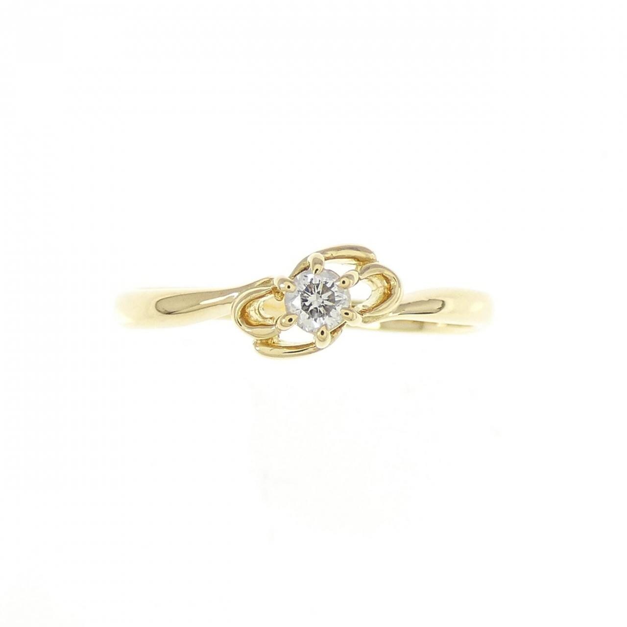 K18YG ダイヤモンド リング 0.07CT