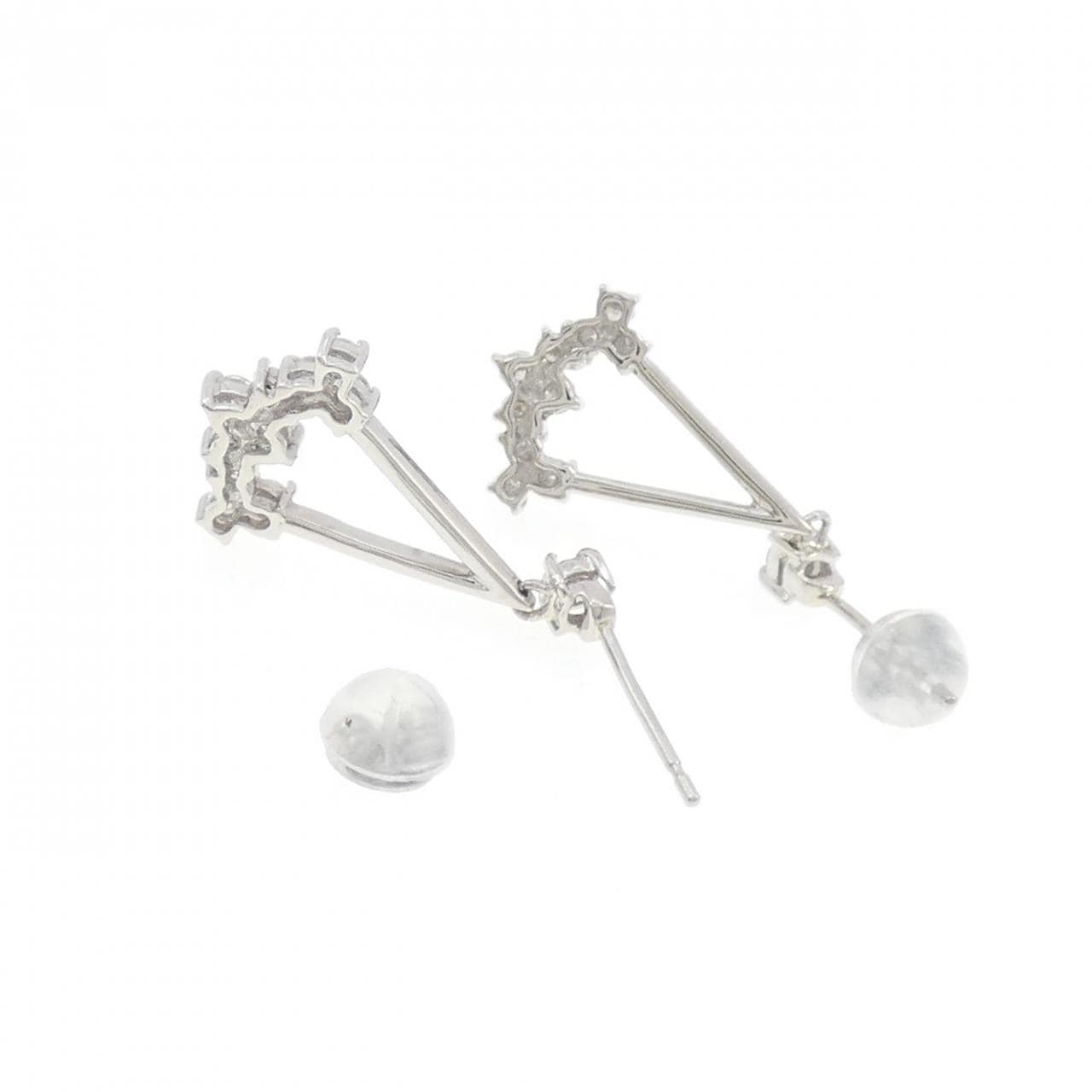 PT900 ダイヤモンド ピアス 0.50CT