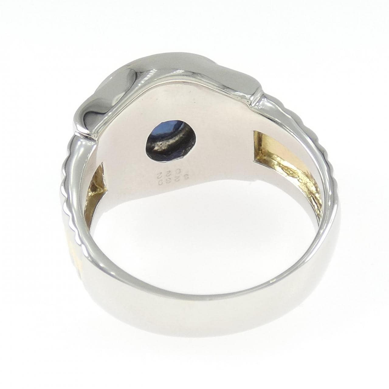 PT900/K18YG サファイヤ リング 2.39CT