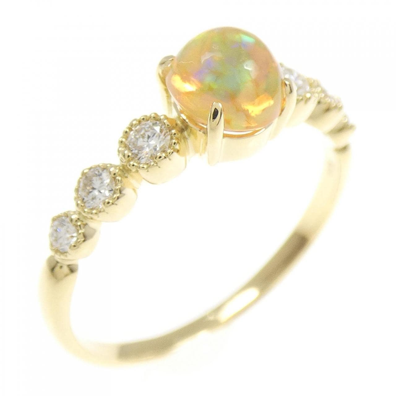 K18YG オパール リング 0.58CT