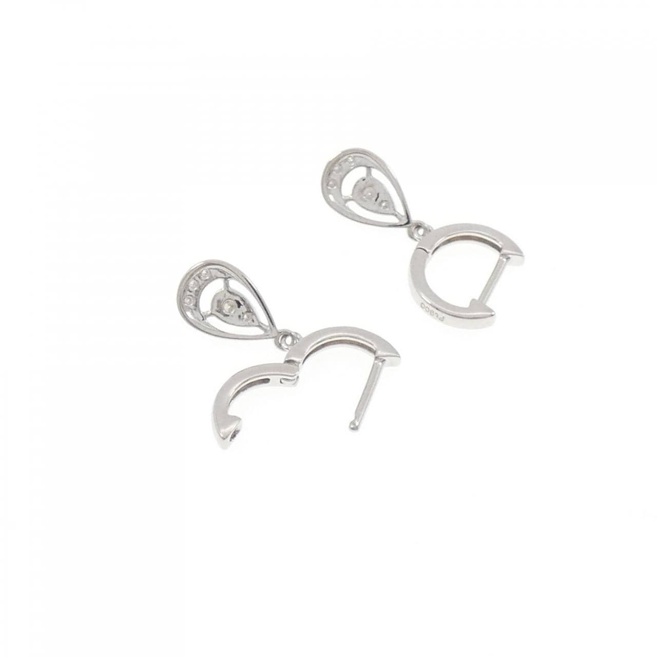 PT900 ダイヤモンド ピアス