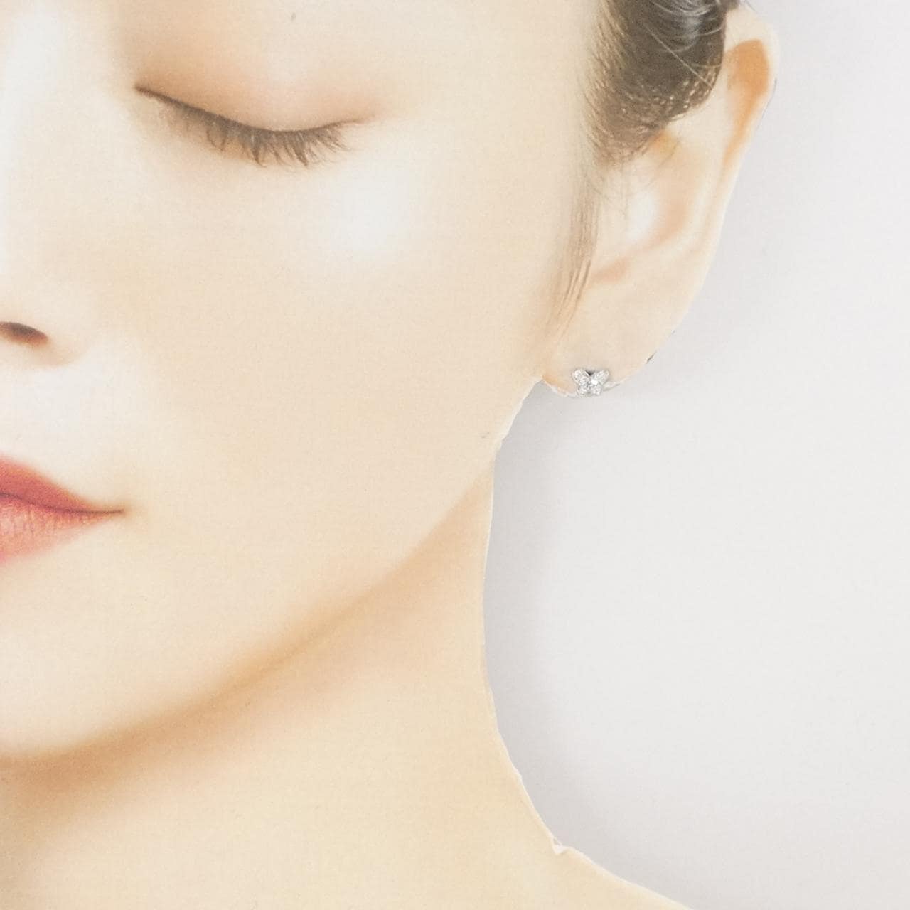 ポンテヴェキオ ダイヤモンド ピアス 0.14CT