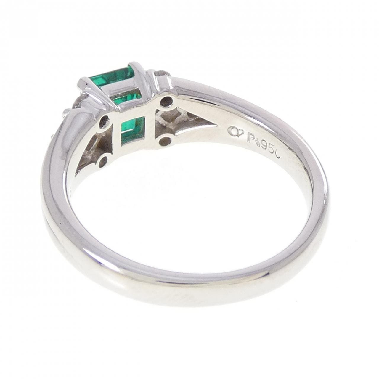 クレサンベール 合成エメラルド リング 0.63CT