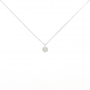 K18WG ソリティア ダイヤモンド ネックレス 0.20CT