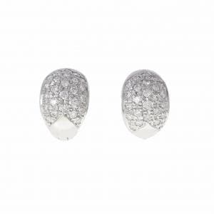 K18WG ダイヤモンド ピアス 1.00CT