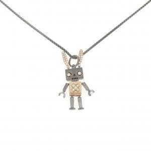 イーノス ラビット ダイヤモンド ネックレス 0.15CT