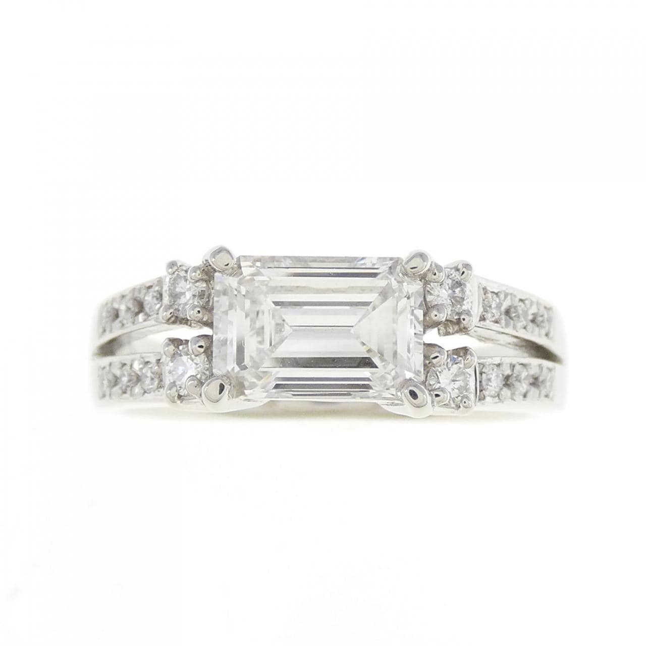 [Remake] PT Diamond Ring 1.022CT F VS2 Emerald Cut