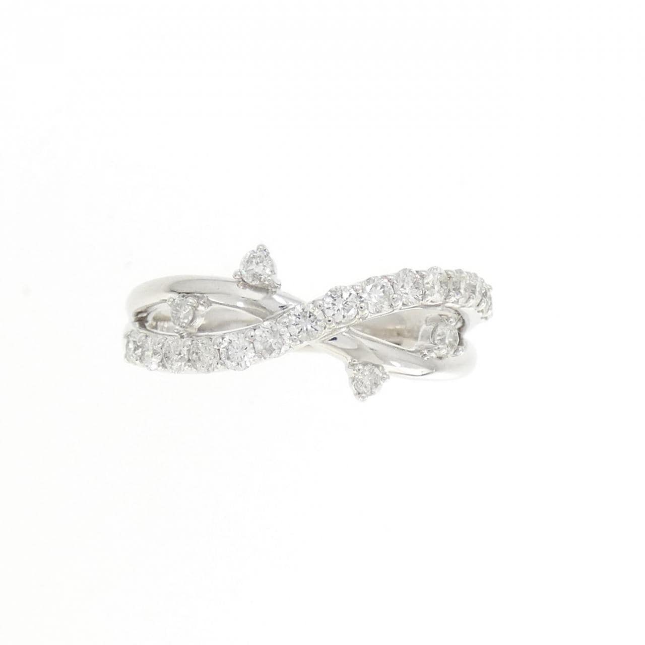K18WG ダイヤモンド リング 0.50CT