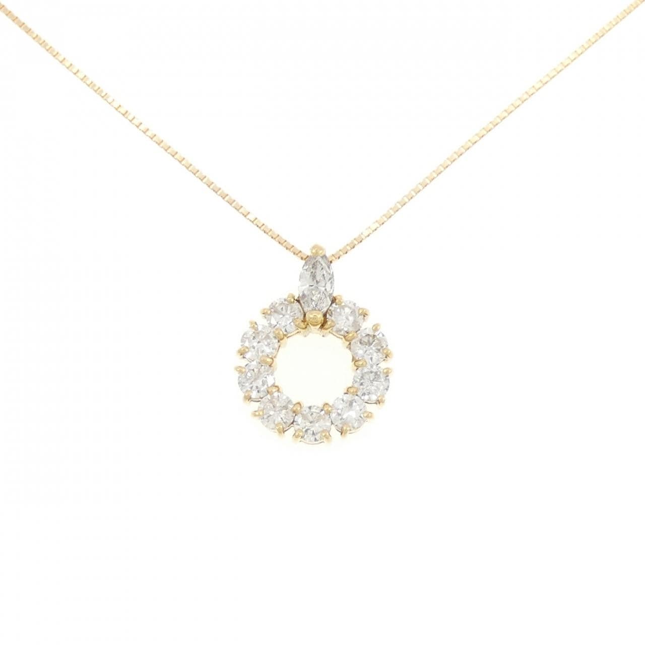 K18YG ダイヤモンド ネックレス 1.00CT
