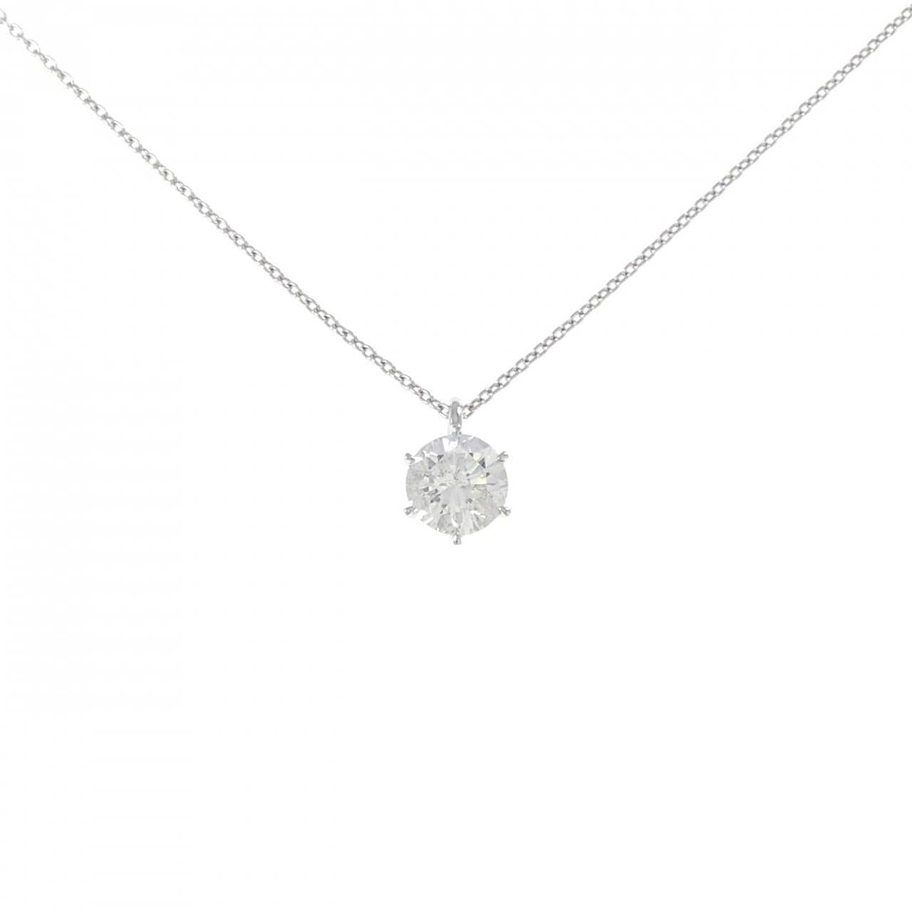 【リメイク】PT900/PT850 ダイヤモンド ネックレス 1.101CT H I1 Good