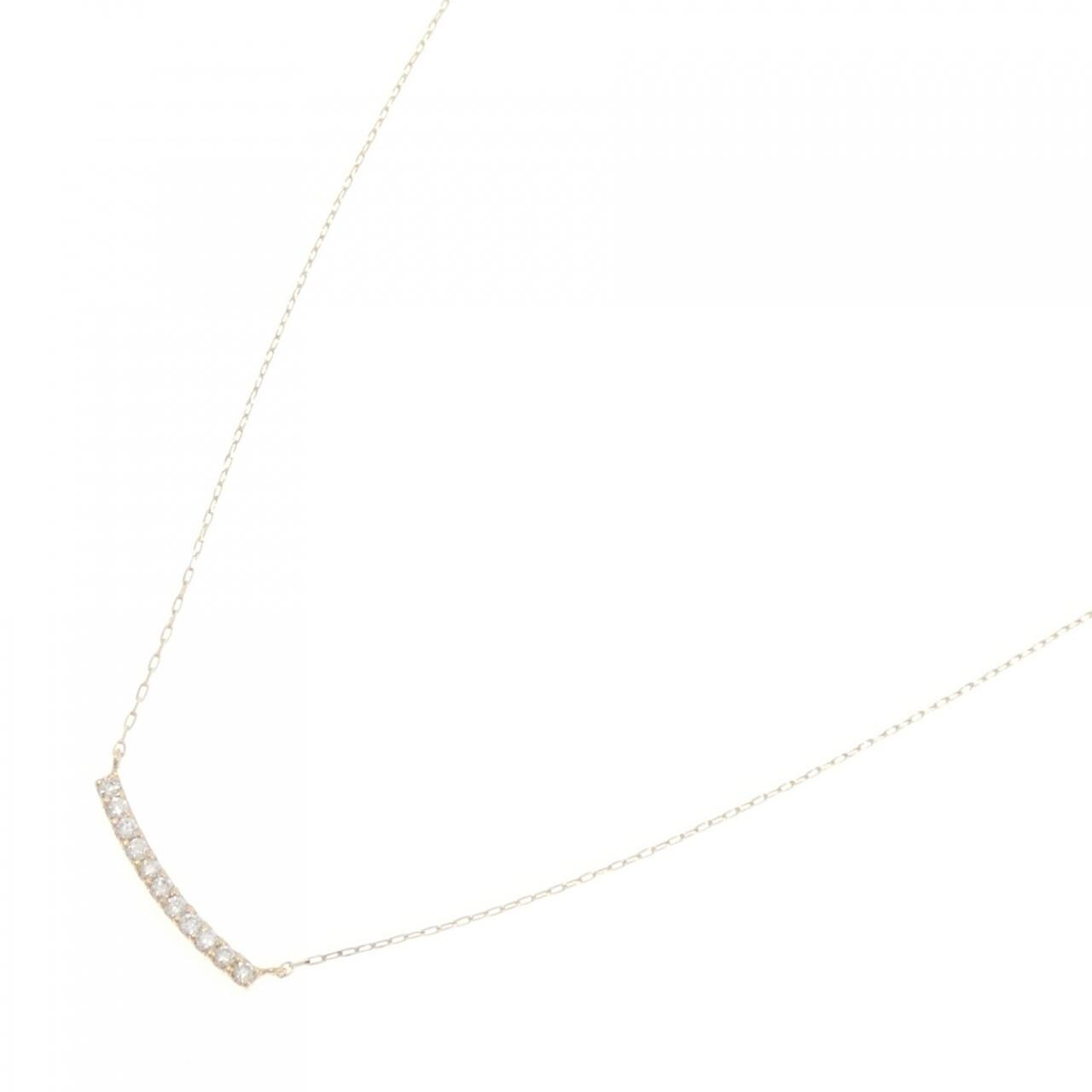 【リメイク】K18YG ダイヤモンド ネックレス 0.10CT