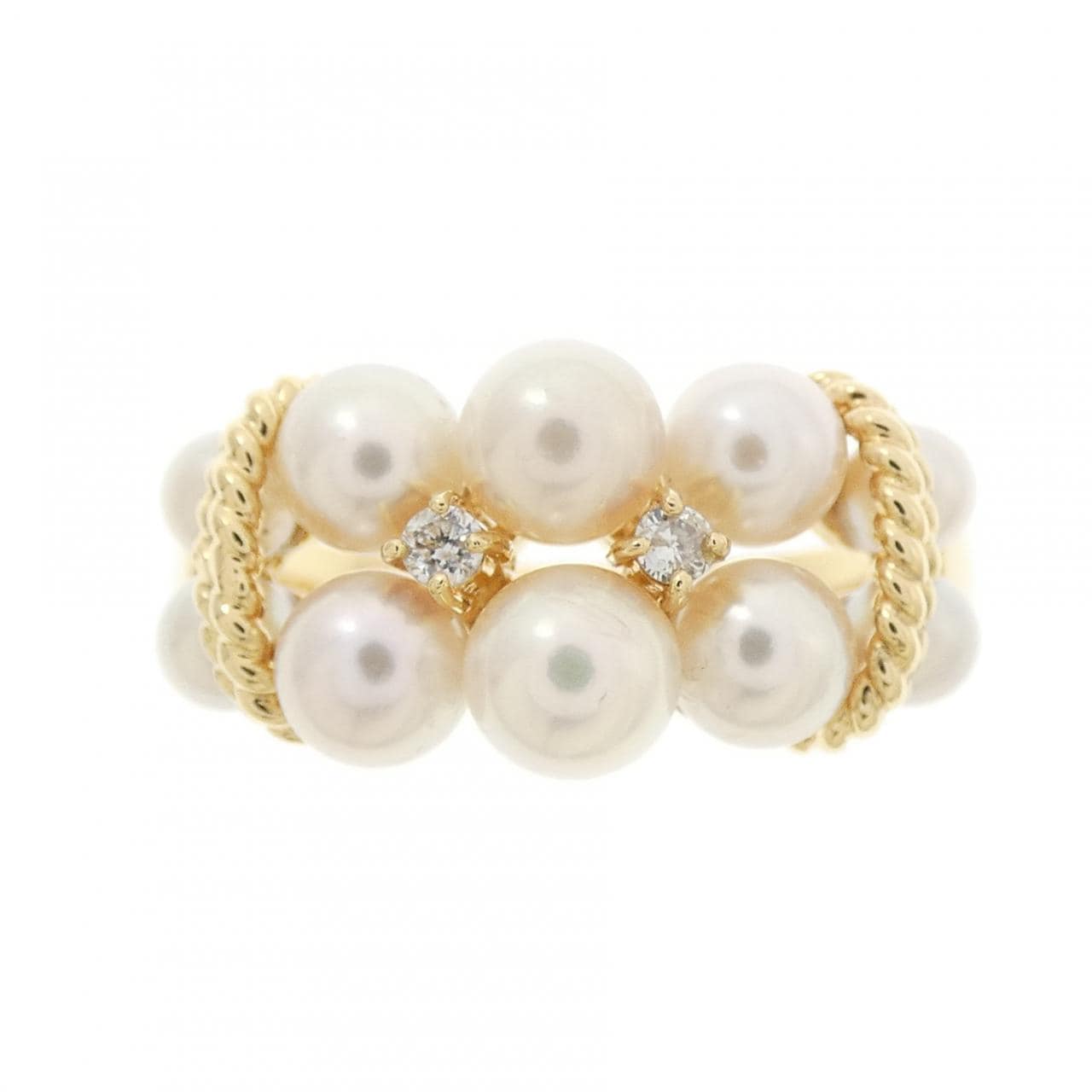 K18YG アコヤパール リング