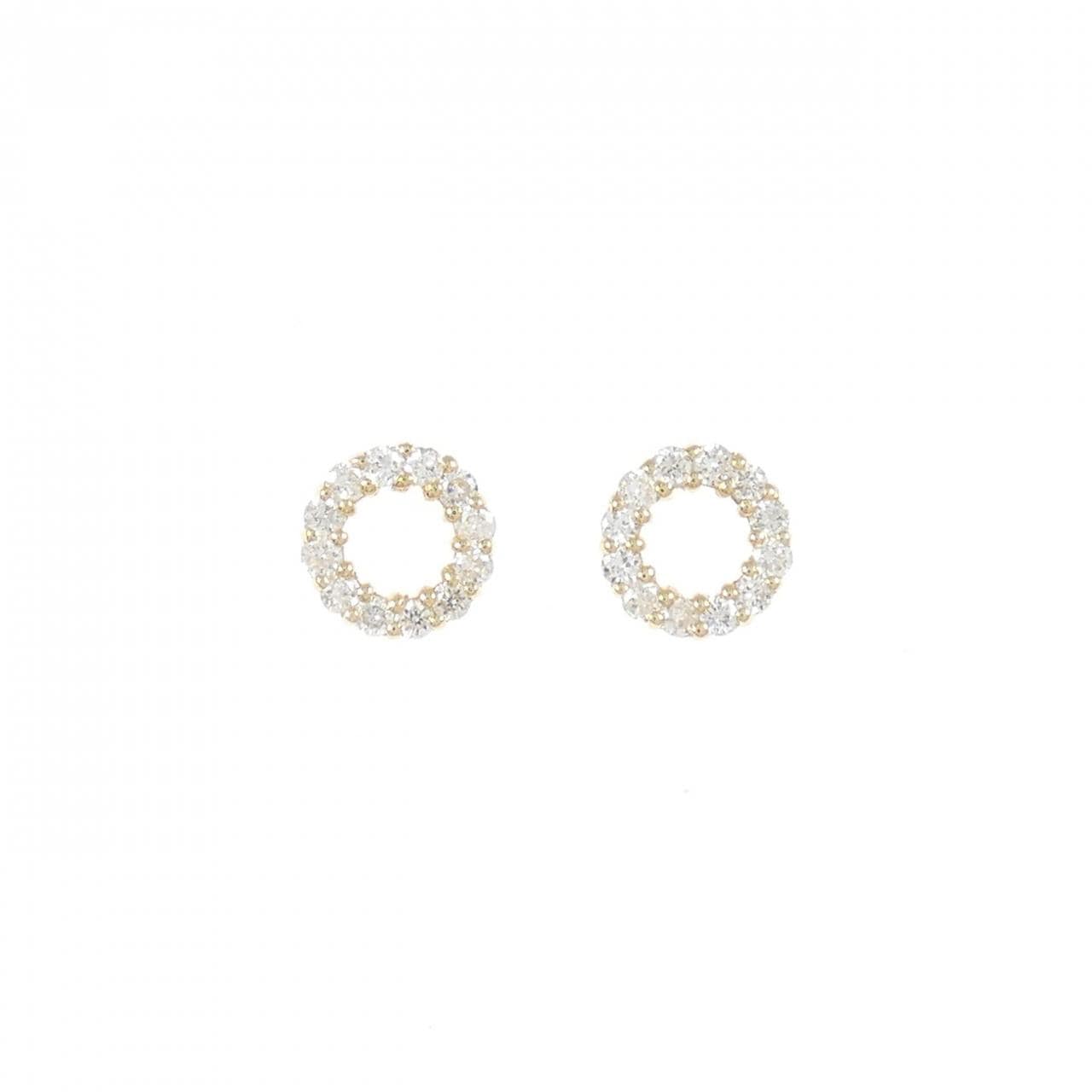 K18YG ダイヤモンド ピアス 0.20CT