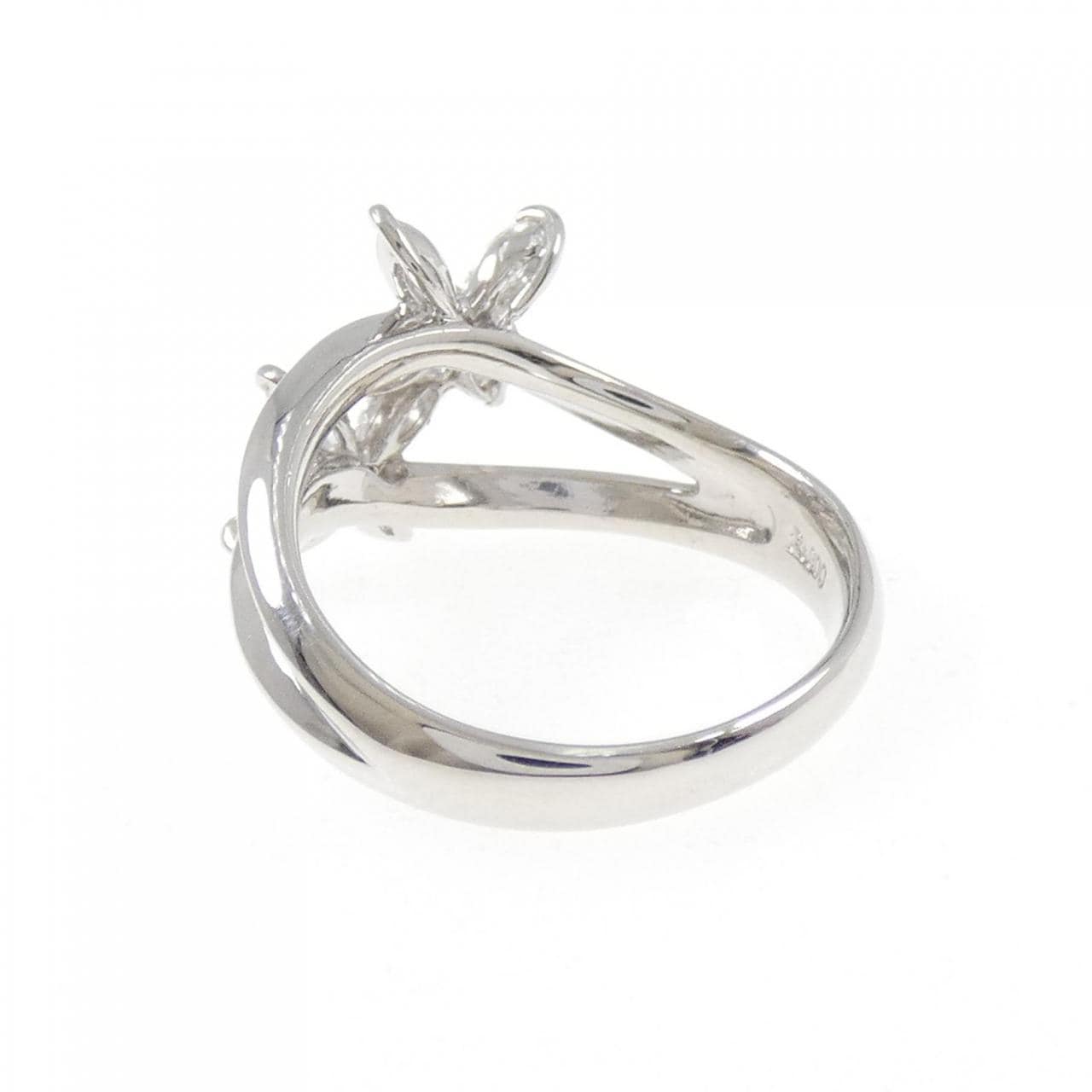 PT900 フラワー ダイヤモンド リング 0.51CT