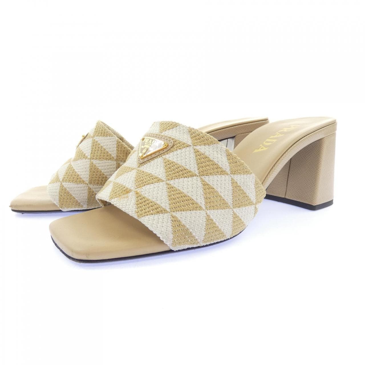 プラダ PRADA トライアングルロゴ 1XX637 サンダル