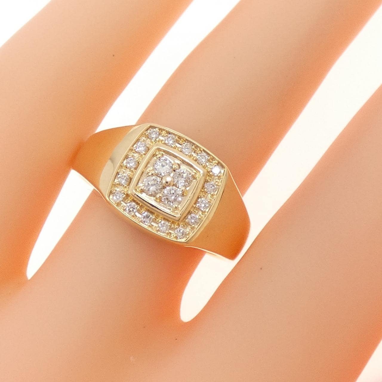 K18YG ダイヤモンド リング 0.21CT