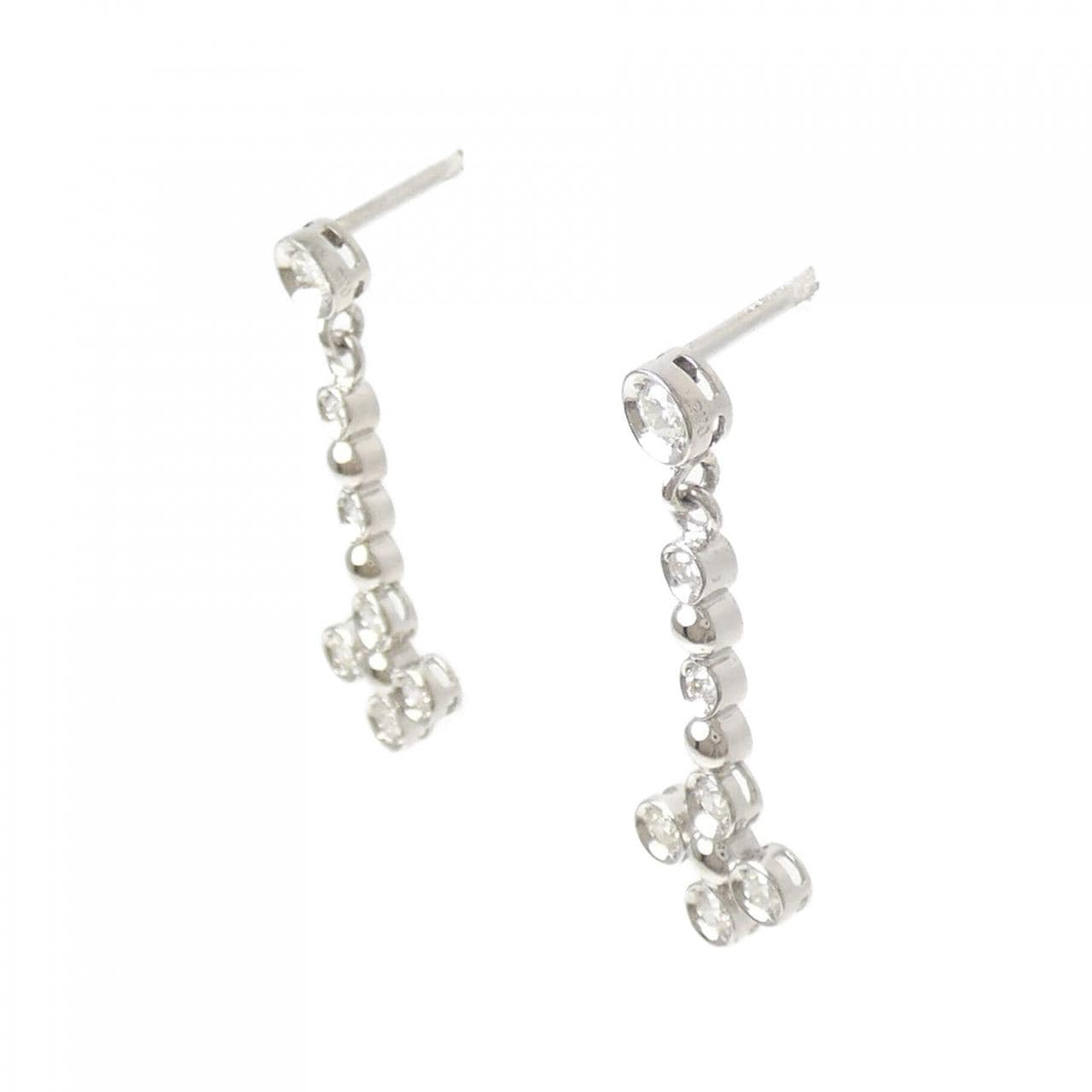 PT900 ダイヤモンド ピアス 0.30CT