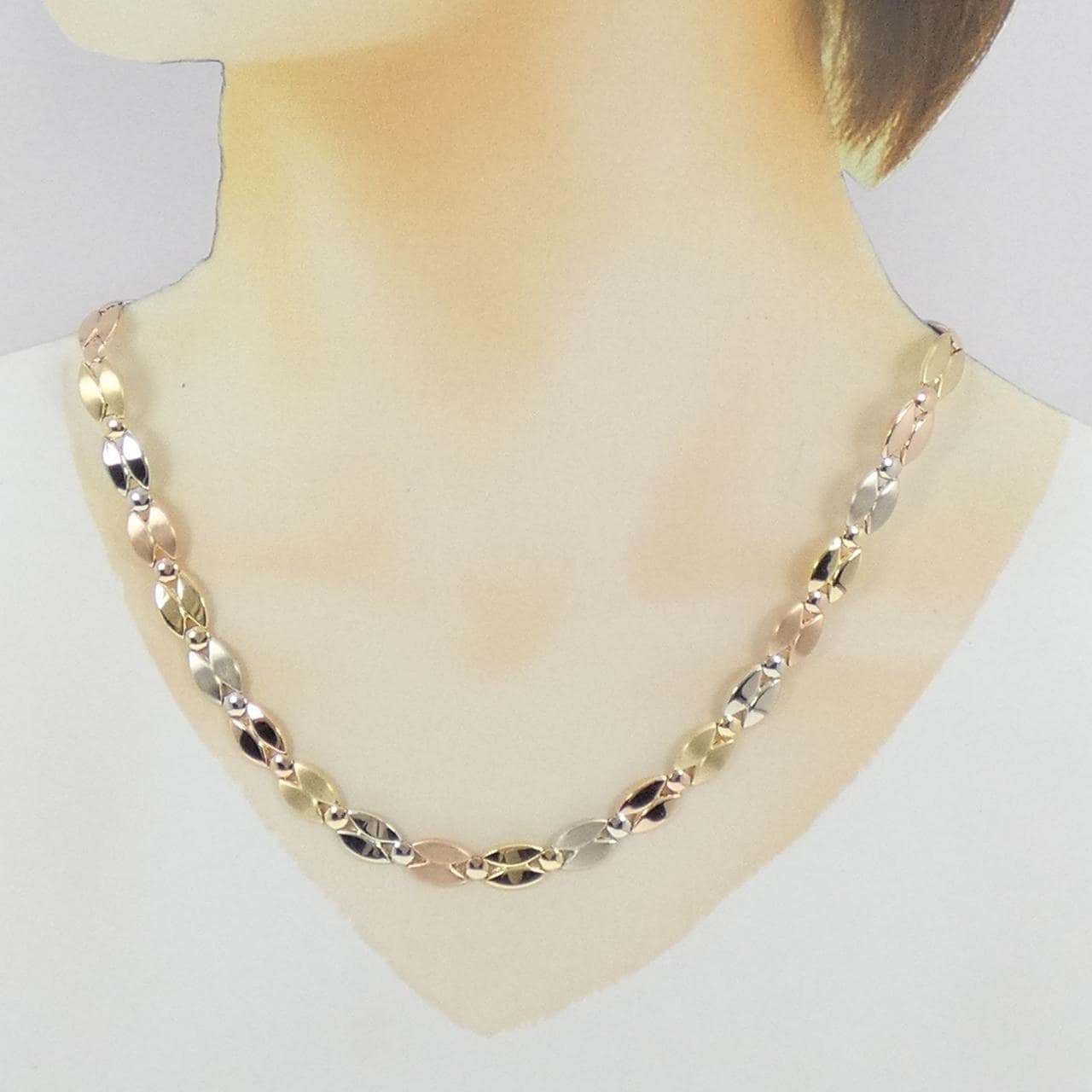 750スリーカラー ネックレス