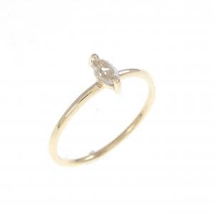 K10YG ホワイトトパーズ ピンキーリング