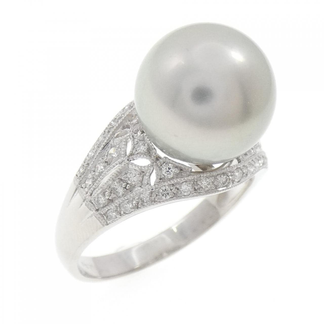 PT900 黒蝶パール リング 12.3mm