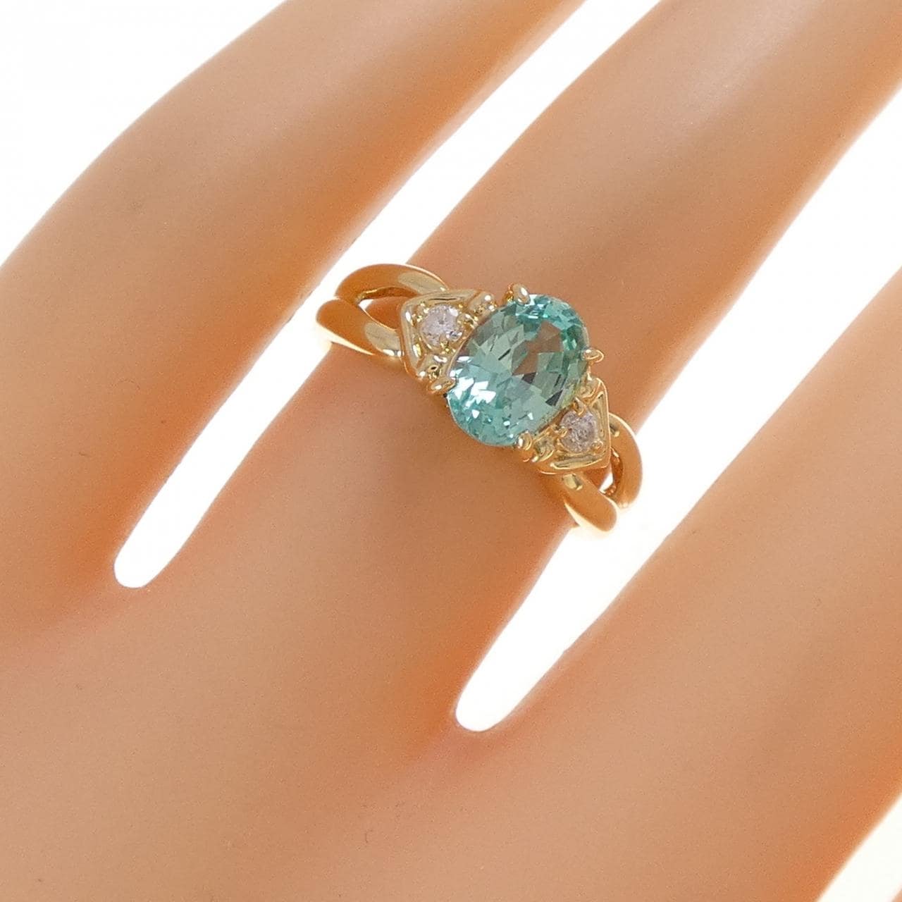 クレサンベール 合成クリソベリル リング 0.97CT