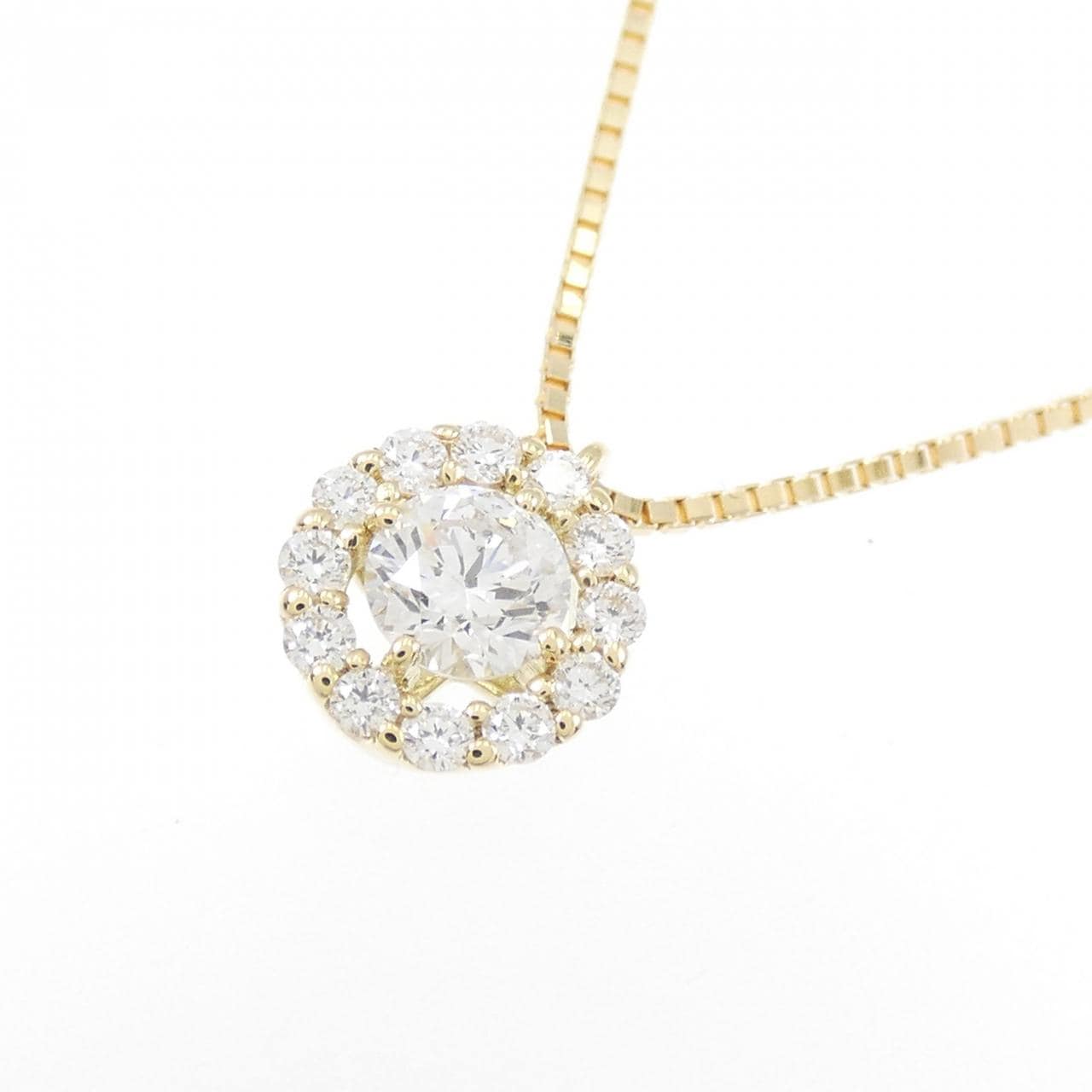 【新品】K18YG ダイヤモンド ネックレス 0.233CT F SI2 VG