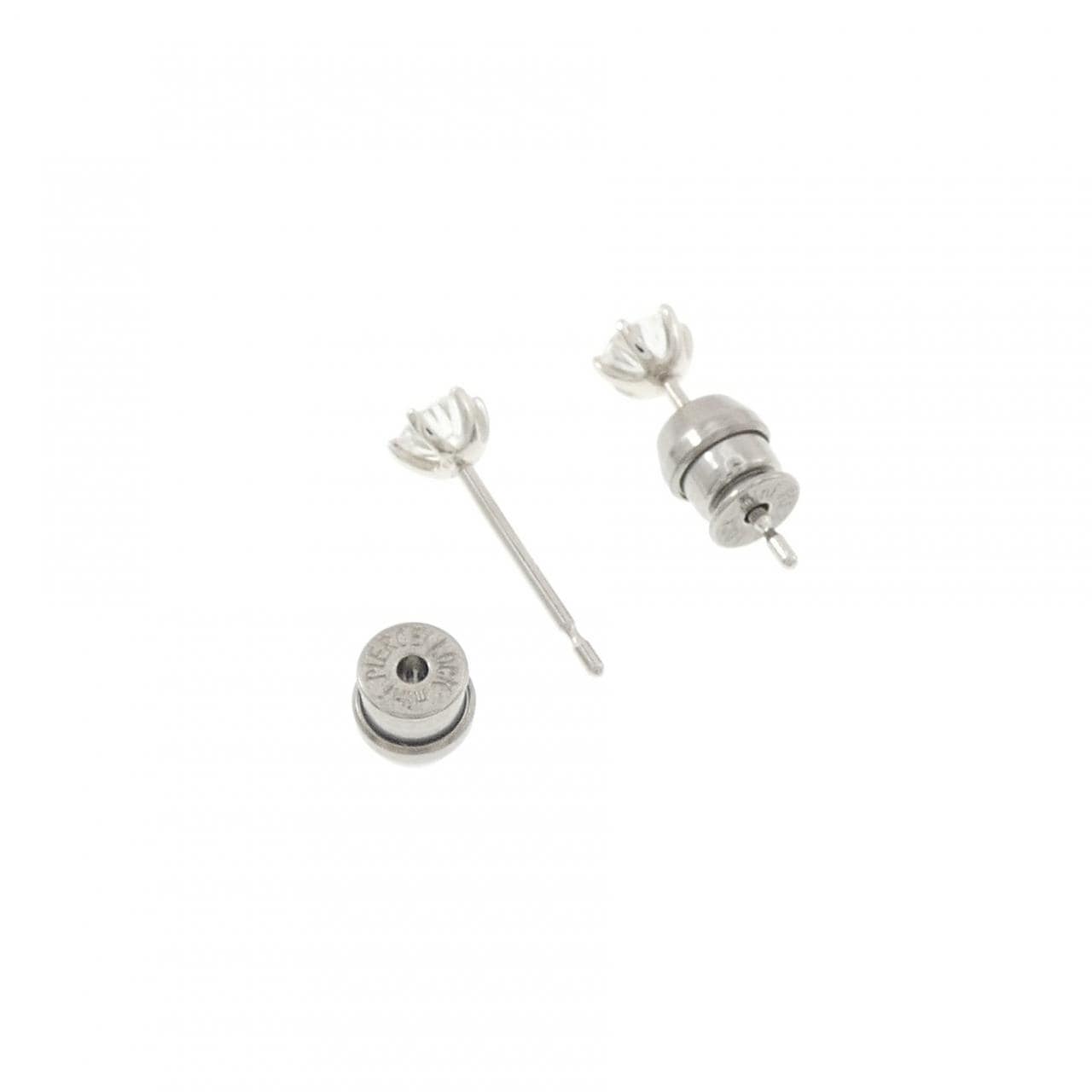 【リメイク】PT900/ST ダイヤモンド ピアス 0.213CT 0.225CT F VS1 VG