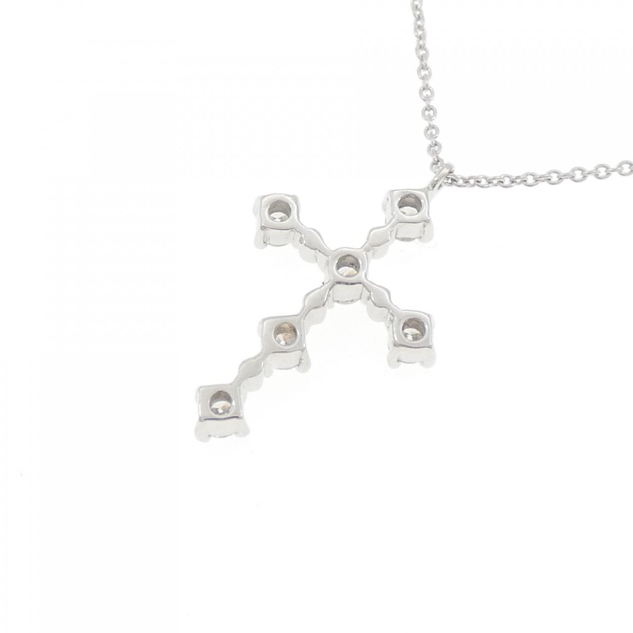 ヴァンドーム クロス ダイヤモンド ネックレス 0.38CT