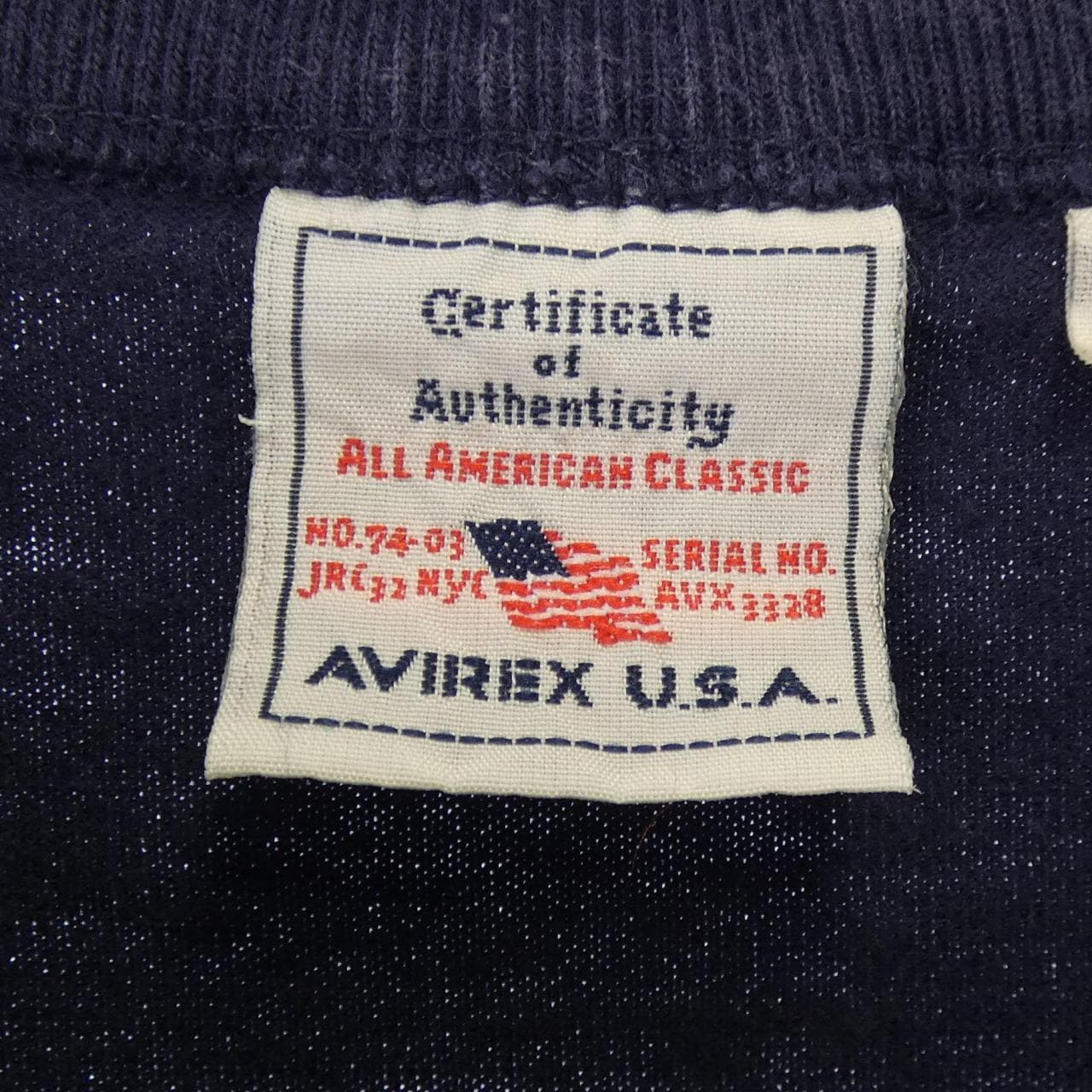 アヴィレックス AVIREX 6123036 Tシャツ