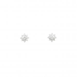 K14WG ダイヤモンド ピアス 0.14CT